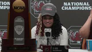 South Carolina National Championship Postgame Press Conference  2024 NCAA Tournament [upl. by Pokorny]