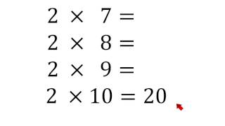 Tabla de multiplicar del 2 fácil y rápida [upl. by Procter]