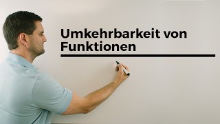 Umkehrbarkeit von Funktionen Voraussetzung Monotonie  Mathe by Daniel Jung [upl. by Reiners590]