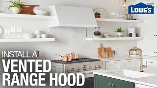 How to Install a Range Hood  Vent Hood Installation Tips [upl. by Nevek]