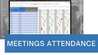 Multiple Committees Meeting Attendance Excel Tool [upl. by Tra]