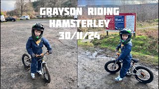 Grayson riding Hamsterley Forest 301124 [upl. by Takashi]