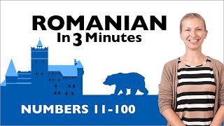 Romanian in Three Minutes  Numbers 11100 [upl. by Gnut675]