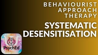 Behaviourist approach therapy  systematic desensitisation [upl. by Lehcir198]