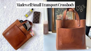 What’s In My Bag  Madewell Small Transport Crossbody Preloved [upl. by Zailer]