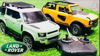 Remote Control Land Rover Difendar Vs RC Ford Branco Car Unboxing And Testing Vicky Rajput [upl. by Maer690]