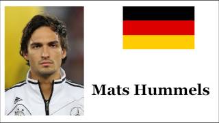 How to Pronounce Mats Hummels  German Footballer [upl. by Rovit]