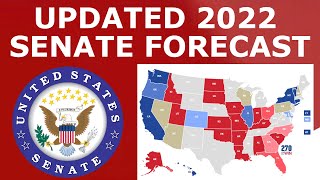 Updated 2022 Senate Map Prediction Feb 2022 [upl. by Ayyn]