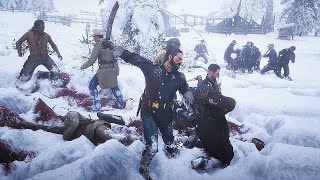 US Army vs Wapiti Indians  Red Dead Redemption 2 NPC Wars 39 [upl. by John221]