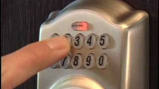 How To Use Your Schlage BE365 Keypad Deadbolt [upl. by Su605]