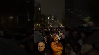 Protest opozicije u Beogradu po kiši [upl. by Ulla724]