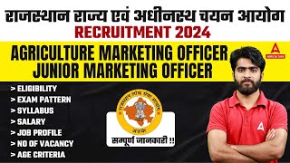 RPSC New Vacancy 2024  RSMSSB Agriculture amp Junior Marketing Officer 2024  Complete Information [upl. by Ushijima]