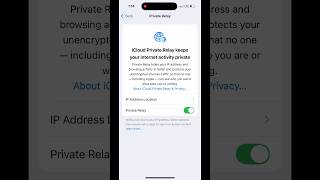 Enable iCloud Private Relay on iOS 18 [upl. by Natsreik]