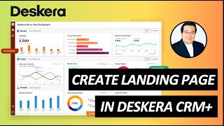 Create a Landing Page in Deskera CRM [upl. by Ralip]