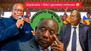 BAYIBULELE I GNU NGENELELA MKHONTO NGEKE UKHOLWE AMAZWI KA JACOB ZUMA EYIBHEKISE [upl. by Ehcrop769]