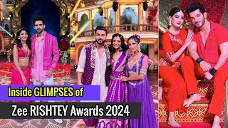 INISIDE Glimpses of Zee RISHTEY Awards 2024 zeetv tvnews kumkumbhagya [upl. by Ecirtnom]