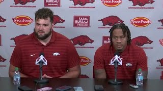 Joshua Braun JaQuinden Jackson postgame press conference  Arkansas 37 UAB 27 [upl. by Robina]