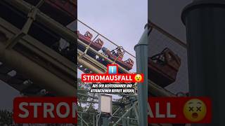 STROMAUSFALL IM FREIZEITPARK 😱 achterbahn freizeitpark shorts youtubecreatorcommunity [upl. by Bohlen146]