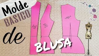 BÁSICO DE BLUSA Bertha Buritica Clase 3 [upl. by Nasia]