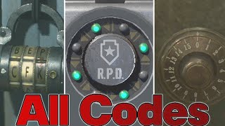 Revealed 🔓Master of ALL Safe CODES in Resident Evil 2 🗝️ [upl. by Fia]