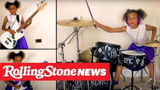 Watch 10YearOld Drummer Nandi Bushell Perform Dave Grohl Theme Song  RS News 10220 [upl. by Leiba431]