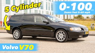 5Cylinder Volvo V70 25T Acceleration amp Review TURBO 209HP🚀 [upl. by Aerbma]