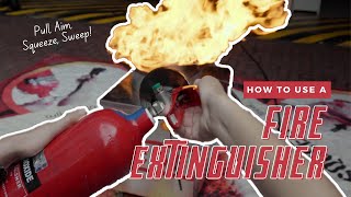 How to use a Fire Extinguisher  ASMR [upl. by Tavia]