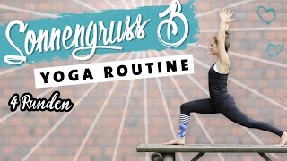 Yoga Sonnengruß B Anfänger Routine  10 Minuten Morgenroutine  Energie für den Tag [upl. by Ardnaet]