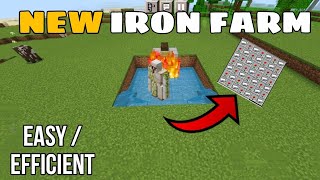 EASY and Efficient iron farm in Minecraft Bedrock 120 automatic [upl. by Violette]