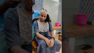 Beautiful girl doing headshave in valankanni girlheadshave [upl. by Syramad87]