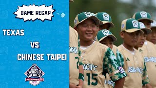 Game Highlights Chinese Taipei tops Texas to finish 3rd in the Little League Baseball World Series [upl. by Aneres]