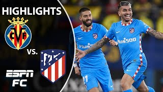 Angel Correas stunner not enough as Atletico is held vs Villarreal  LaLiga Highlights  ESPN FC [upl. by Spark]