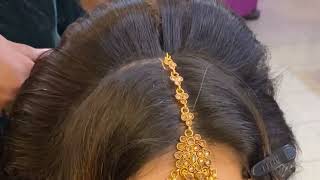 Front Hevay Bridal Hair styling  farah salon [upl. by Idalla640]