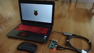 Capture Raspberry Pi display and audio on laptop with HDMI capture card [upl. by Negeam]