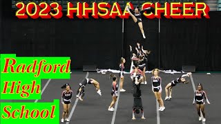 2023 HHSAA Cheer Comp  Radford High School [upl. by Ellennoj848]