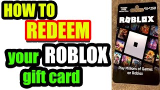 HOW TO use your ROBLOX Gift Card [upl. by Jaehne]