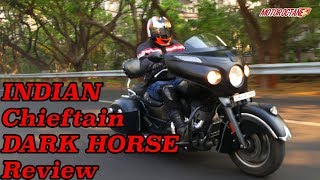 Rs 40 lakh bike  Indian Chieftain Dark Horse Review in Hindi  MotorOctane [upl. by Gelhar]