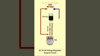 DC 3V45 Voltage Regulator Diagram Circuit reels vlog viralshorts viralreel [upl. by Silvestro]