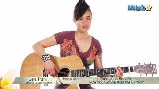 How to Play quotAre You Gonna Kiss Me Or Notquot by Thompson Square on Guitar [upl. by Rhu]