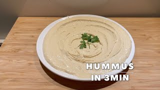 Hummus selber machen in 3min einfach schnell und lecker [upl. by Rustice]