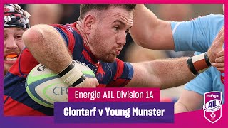 Clontarf v Young Munster  EnergiaAIL Highlights Mens Div 1A Rd 6 [upl. by Enelrihs562]