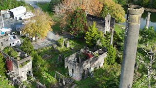 The Abandoned Warkworth Cement Works  by Drone [upl. by Findlay]