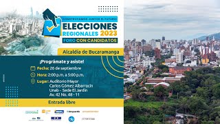 Debate candidatos a la alcaldía de Bucaramanga  Construyamos juntos el futuro [upl. by Ymled]