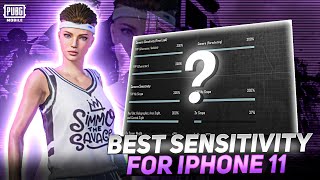 New Best Sensitivity For iPhone 11 amp 5 Fingers Controls  PUBG Mobile Montage [upl. by Idnem]