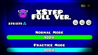 xStep Full Version 100 3 Coins  Geometry Dash [upl. by Ellissa]