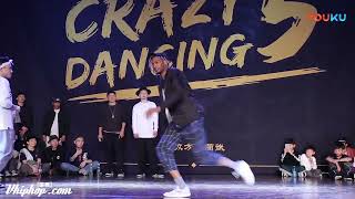 Slim Boogie VS Shark Bomb 騰仔  Popping 1 ON 1  Best 8  Crazy Dancing Vol 5 [upl. by Hay71]