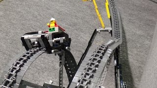 LEGO  Awesome Roller Coaster with Double Loop  Achterbahn  by üfchen 10261 [upl. by Amitaf]