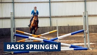 SPRINGEN ► Leer de basis van springen met je paard [upl. by Nivrag]