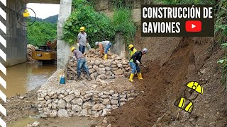 Proceso constructivo de Gaviones  Gavión tipo Caja  Contención de Taludes [upl. by Mireielle]