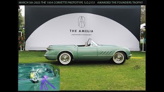 54 Corvette Prototype SO2151at Amelia Concours 2023 Award Winning [upl. by Perceval]